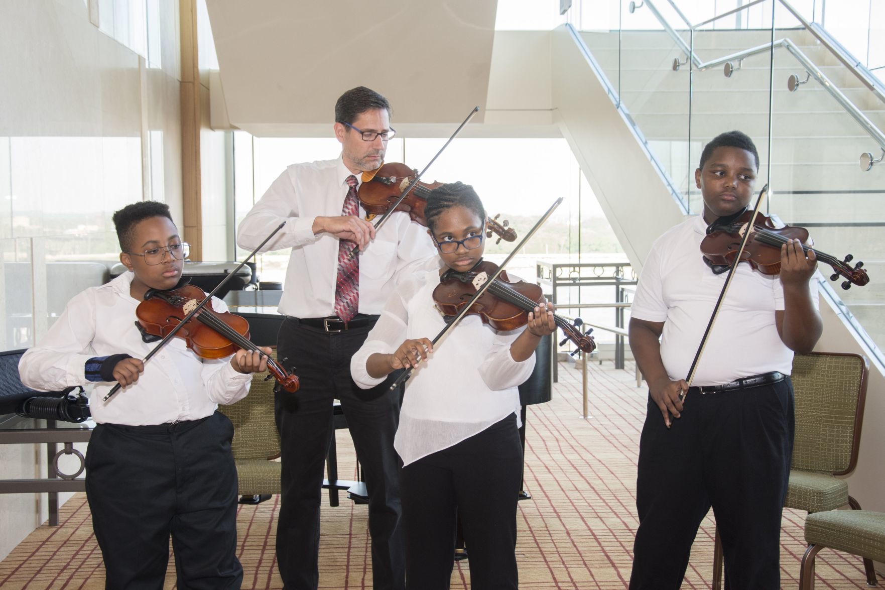 Sister Thea Bowman Catholic School violinists